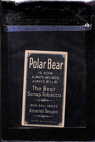 1909 T206 Harry McIntyre - Brooklyn-Chicago - Polar Bear Back - BVG 5.0 - Factory No. 6